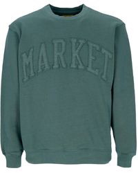 Market - Herensweater Met Ronde Hals En Vintage Wassing - Lyst