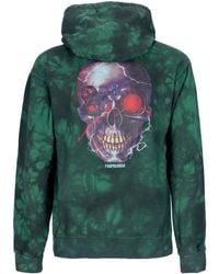 Propaganda - Lichtgewicht Herensweatshirt Met Capuchon Terminator Hoodie Tie Dye Groen - Lyst