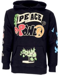 Market - Peace And Power Herenhoodie Zwart - Lyst