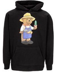 Market - Sudadera Ligera Con Capucha Para Hombre, Diseno De Oso Botanico, Color Negro Vintage - Lyst