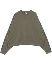 Nike - Sweat-Shirt Leger A Col Rond Pour Femmes Pk Tape Oversize Crewneck - Lyst