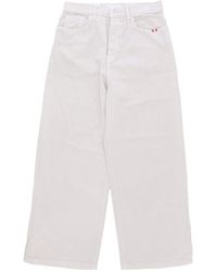 AMISH - Bull Wide Jeans Long Trousers Sw - Lyst