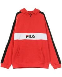 Fila - Jeremy Lichtgewicht Sweatshirt Met Capuchon Voor True/Helderwit/Zwart - Lyst