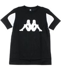 Kappa - Kontroll Tee T-Shirt Zwart/Wit - Lyst