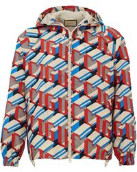 Gucci - Pixel Print Nylon Jacket - Lyst