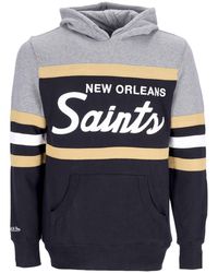 Mitchell &amp; Ness - Sudadera Con Capucha Para Hombre Nfl Headcoach Sudadera Con Capucha Neosai Negro - Lyst