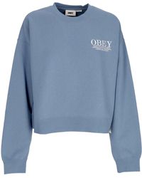 Obey - W Cities Crew Coronet Damen-Sweatshirt Mit Rundhalsausschnitt - Lyst