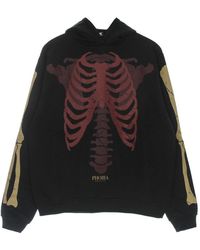 Phobia - Leichter Herren-Hoodie Mit Skelett-Print, Schwarz/Rot - Lyst