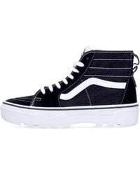 Vans - Sentry Sk8-Hi Wc Zwart/Witte Dameshoge Schoen - Lyst