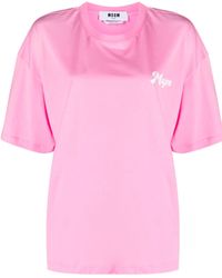 MSGM - T-Shirt Und Polo - Lyst