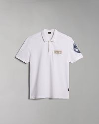 Napapijri - Polo Mann E-Amundsen Np0A4H6A 0021 Hell Weib - Lyst