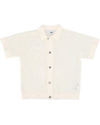 Obey - 'Short Sleeve Shirt Tear Drop Open Knit Shirt - Lyst