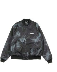 Octopus - Blouson Bomber Homme Camo Varsity Jacket Noir - Lyst