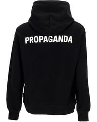 Propaganda - Lichtgewicht Sweatshirt Met Capuchon, Logo En Capuchon Voor Zwart - Lyst