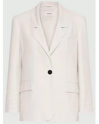 Marella - Weibe Frau Leinwand Jacke - Lyst