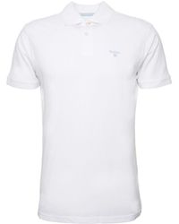 Barbour - Polo Bianco Lightweight Mml1367 - Lyst