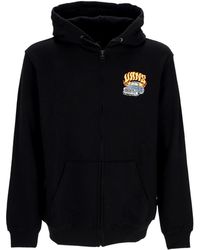 Vans - Hot Rod Herenhoodie Met Rits En Volledige Ritssluiting Zwart - Lyst