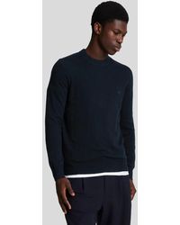 LYLE AND SCOTT 1874 - Camisas Hombre Kn2124V Tonal Lambswool Tripulacion Z271 Marina Oscura - Lyst