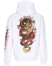 DOLLY NOIRE - Herren Kapuzenpullover Ryu Dragon Hoodie Weib - Lyst