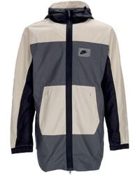 Nike - Windjack Geweven Herenjack Ijzergrijs/Rotan/Zwart/Zwart - Lyst