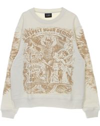 IHS - Lightweight Crewneck Sweatshirt Respect Your Demon Sweatshirt - Lyst