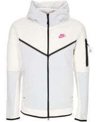 Nike - Lightweight Hooded Zip Sweatshirt Sportswear Tech Fleece Full-Zip Hoodie Summit/Pure Platinum/Hyper - Lyst