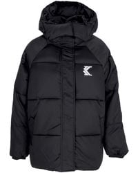 Karlkani - W Og Os Puffer Jacket Damen Daunenjacke Schwarz - Lyst