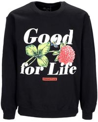 Primitive Skateboarding - Sudadera Hombre Feliz Cuello Redondo Negro - Lyst
