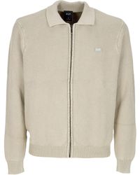 Huf - Cardigan Anton Zip Overdyed Sweater - Lyst