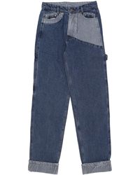 Karlkani - Jeans Og Stripe Block Denim Baggy Workwear Pants - Lyst