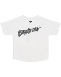 DISCLAIMER - Vrouwen Korte Mouw W Logo Over Shirt Wit - Lyst