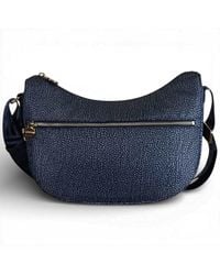 Borbonese - Bag Luna Bag Small Lapis Op Recycled Fabric - Lyst