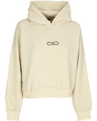 Propaganda - Sweat A Capuche Court Leger Avec Logo Brode Pour Femme - Lyst