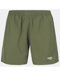 BOSS - Maillot De Bain Homme Vert - Lyst