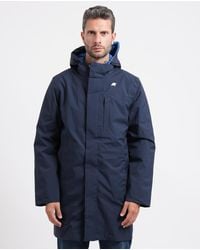 K-Way - Blauwe Jassen - Lyst