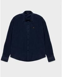 Refrigiwear - Chemise Mixte Lin Homme Marine Blazer - Lyst