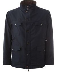 Lardini - /brown Reversibile Wool Jacket - Lyst