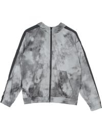 Nike - Chaqueta De Chandal Con Capucha Para Mujer Ropa Deportiva Chaqueta Icon Clash Estampado Integral De Malla Gris Humo/Gris Hierro - Lyst