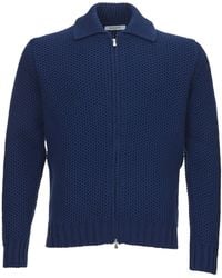 Gran Sasso - Wool Sweater With Zip - Lyst