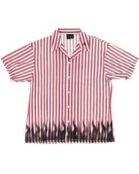 IHS - Shirt Short Sleeve Striped Bowling Shirt - Lyst