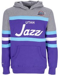 Mitchell &amp; Ness - Herren-Hoodie Nba Headcoach Hoodie Hardwood Classics Utajaz - Lyst