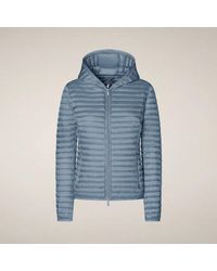 Save The Duck - Down Jacket Vrouw Blauw Poeder - Lyst