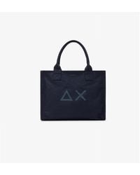 Sun 68 - Sac A Provisions Femme Grande Cali En Toile De Coton Bleu Marine - Lyst