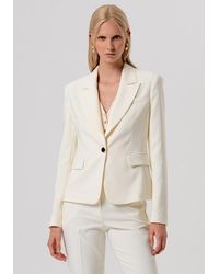 Fracomina - Single-Breasted Jacket Vrouw Boter - Lyst
