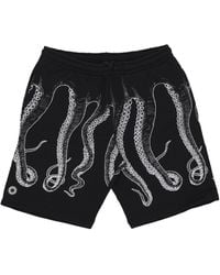 Octopus - Trainingsbroek Outline Sweatshort Wit/Zwart - Lyst
