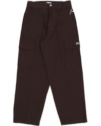 Obey - Bigwig Baggy Twill Cargo Pant Java Bruine Herenlange Broek - Lyst