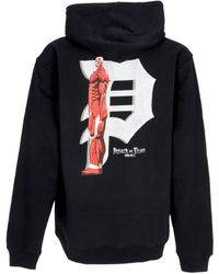 Primitive Skateboarding - Colossal Dirty P Sweat A Capuche X Attack On Titan Noir Sweat A Capuche Pour Homme - Lyst
