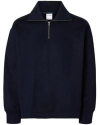 SELECTED - Phenol Relax Aron Ls Half Zip Sweat - Lyst