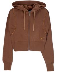 Nike - Sportswear Air Fleece Full-Zip Hoodie Cacao Wow/Ale/Ale - Lyst