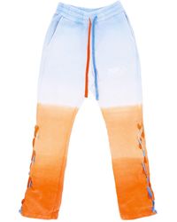 Mauna Kea - Degrade' Flare Pants X Triple J Lichtgewicht Trainingsbroek Voor Cyaan/Oranje - Lyst